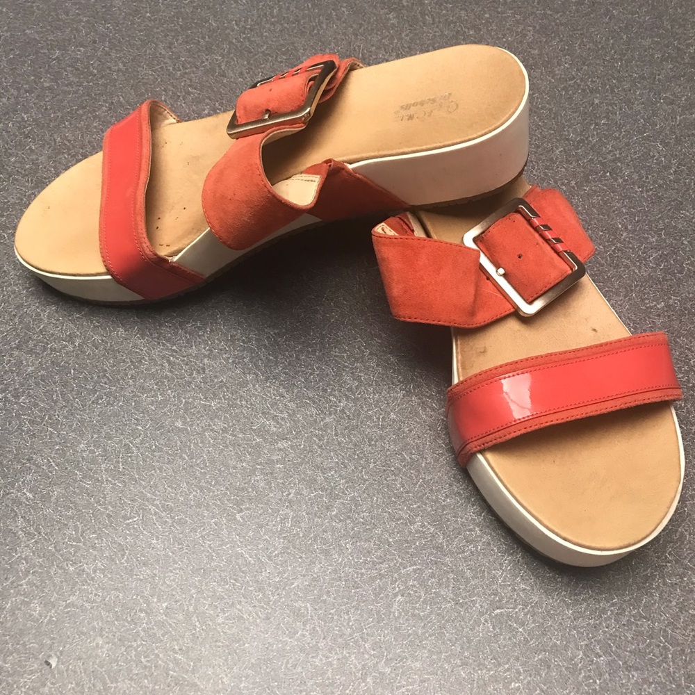 Dr Scholls platform coral sandals.  Comfortable